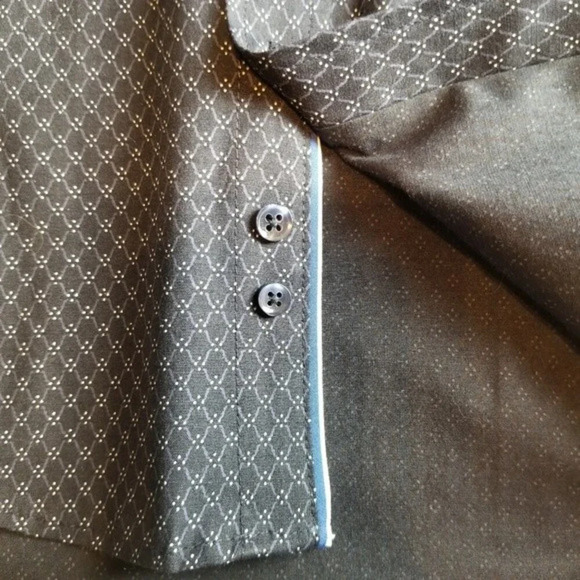 NEW Guide London Small Premium Range Navy Cotton Blend Stretch Button Down Shirt - Picture 7 of 11